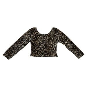 Vintage Leopard Crop Top